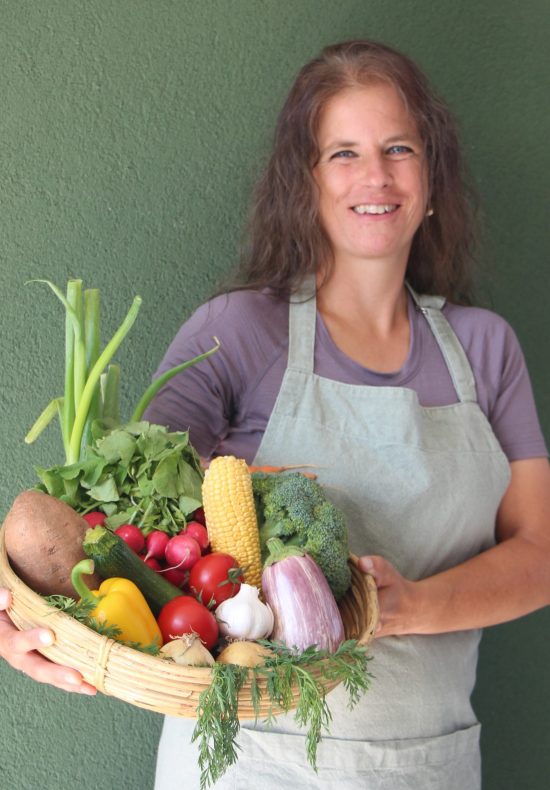 Bild von mir mit Gemüsekorb